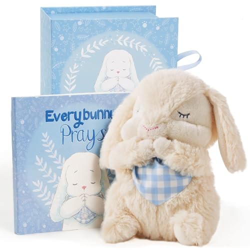 Tickle Main Praying Musical Bunny - Baptism Gift for Boys
