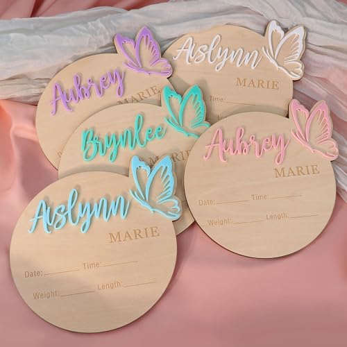 Custom Butterfly 3D Name Sign for Baby Shower