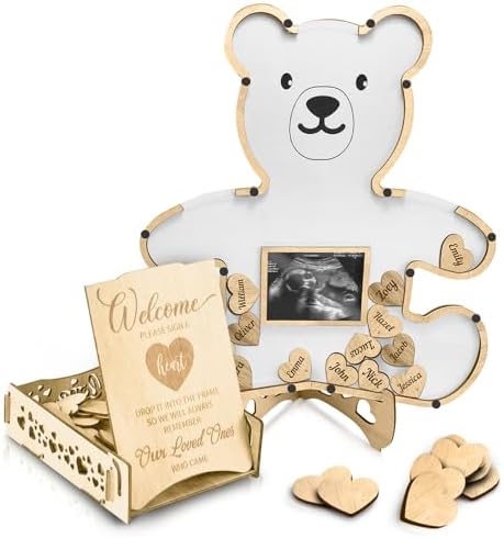 Real Bossy Baby Teddy Bear Guest Book Frame