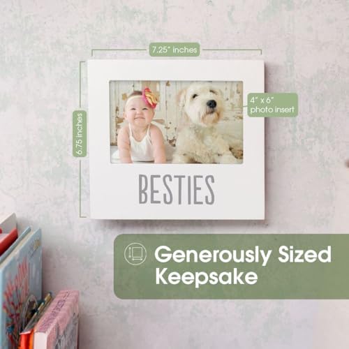 Pearhead Bestie and Baby Keepsake Frame White 1