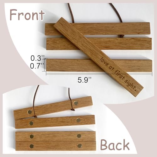 Zyeco Magnetic Ultrasound Photo Frame Wooden Keepsake Display