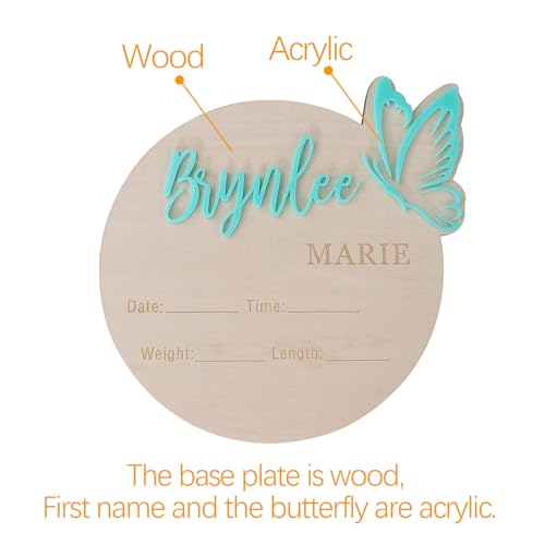 Custom Butterfly 3D Name Sign for Baby Shower