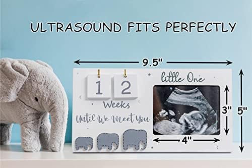 Jwitao Sonogram Picture Frame with Countdown Weeks
