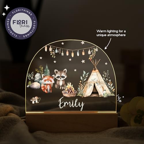 Personalized Baby Bear Night Light with Custom Name 1