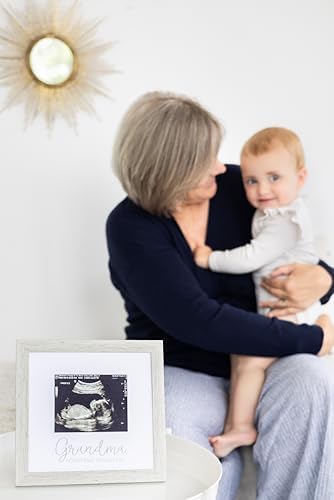 Kate Milo Rustic Sonogram Frame 4x5 Photo Insert Distressed Gray