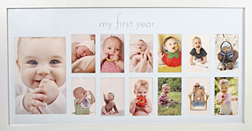 Green Pollywog 12-Month Photo Frame with Mat