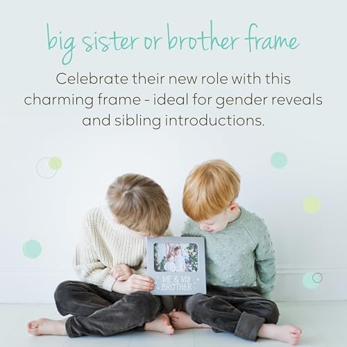 Tiny Ideas Me and My Brother Picture Frame Gray