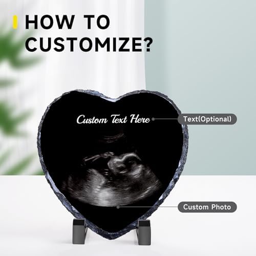 WACAR Sonogram Picture Frame - Personalized Pregnancy Keepsake Decor