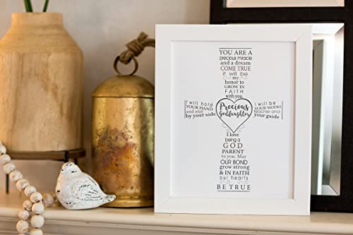 Precious Goddaughter Keepsake Frame - Baptism Gift