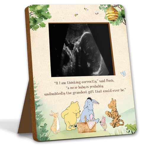 Winnie Pregnancy Keepsake Frame - Gender Reveal Ultrasound Display