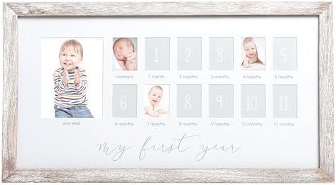 Pearhead My First Year Picture Frame 12 Months Birthday Collage