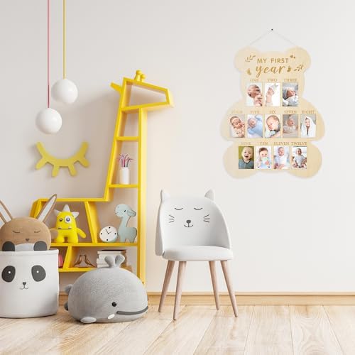 R HORSE 12 Months Milestone Photo Frame Bear Shape
