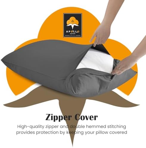 Toddler Travel Pillowcase Set of 2 Dark Grey