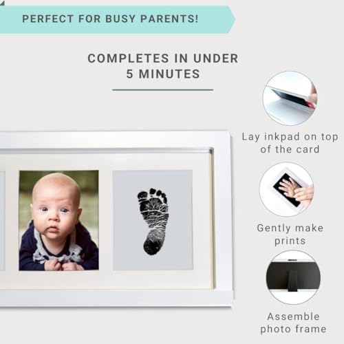 Baby Prints Newborn Handprint Footprint Frame Kit