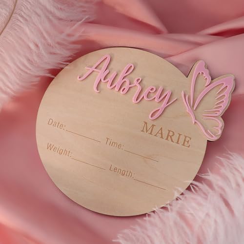 Custom Butterfly 3D Name Sign for Baby Shower