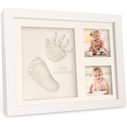 KeaBabies Baby Hand Footprint Kit - Quick Dry Clay Newborn Keepsake Personalized Gift