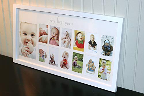 Green Pollywog 12-Month Photo Frame with Mat