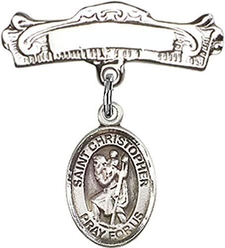 Jewels Obsession Baby Badge with St Christopher Charm