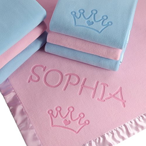 Custom Catch Personalized Princess Baby Blanket - Girl Name Gift