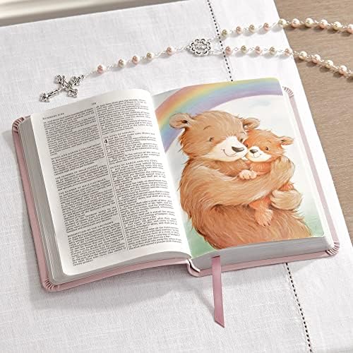 Lets Make Memories Personalized Baptism Bible - Pink