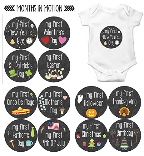 Months In Motion My First Holiday Baby Stickers