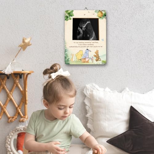Winnie Pregnancy Keepsake Frame - Gender Reveal Ultrasound Display