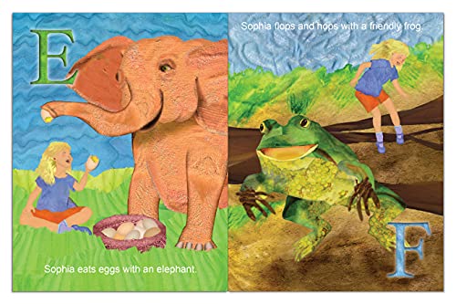 Personalized Childrens ABC Book with Name Hair Color