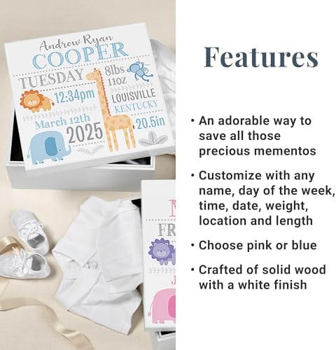 Lets Make Memories Personalized Keepsake Box for Boys