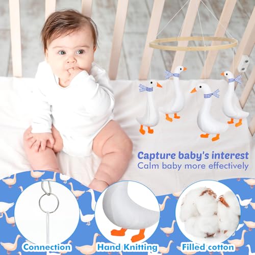 Silipull Goose Crib Mobile for Boys Girls
