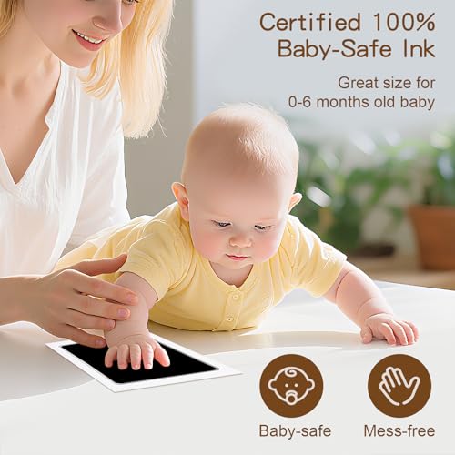 VidwanHome Baby Hand Footprint Kit 4pc Inkless