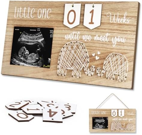 Glodecart Baby Sonogram Frame with Countdown Tiles 1