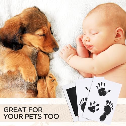 Jetec 15 Inkless Baby Footprint and Handprint Kit Black