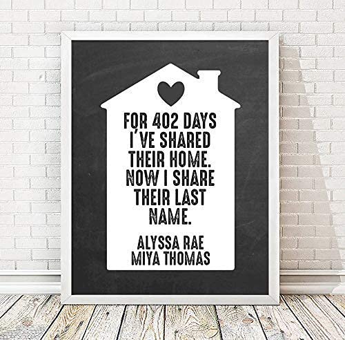 Canary Road Adoption Print Gotcha Day Plaque