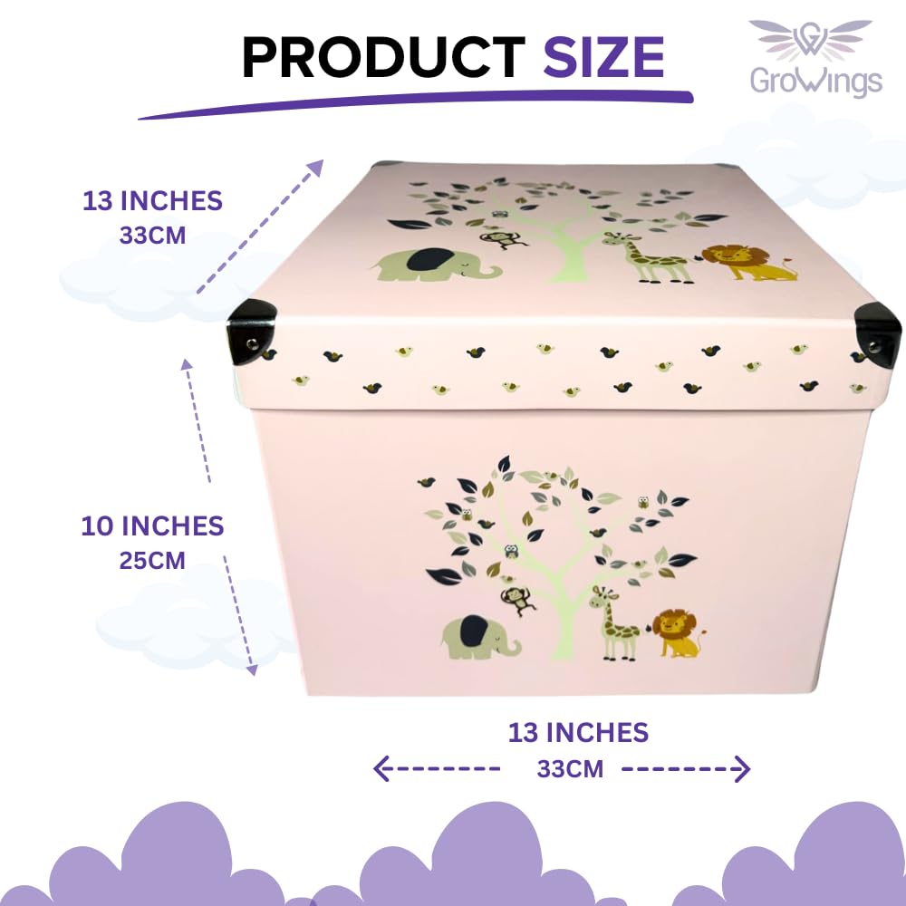GroWings Baby Keepsake Box - Large Memory Storage for Newborns