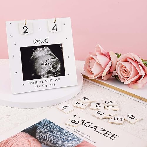 Sonogram Picture Frame with Countdown Numbers
