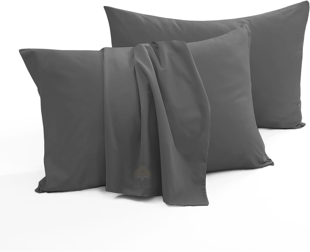 Toddler Travel Pillowcase Set of 2 Dark Grey