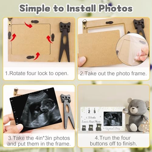 YinEpand Ultrasound Frame with Countdown and Plant Prints