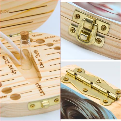 Personalized Wooden Tooth Fairy Keepsake Box for Boys