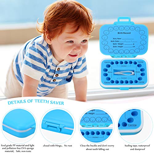 Patelai 2 Pack Baby Keepsake Tooth Box