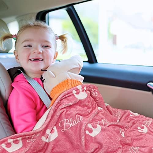 Personalized Girl Baby Blanket with Name 40x50in