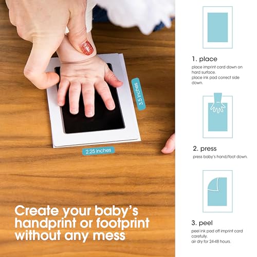 Pearhead Newborn Baby Ink Pad Kit - Mess-Free Safe