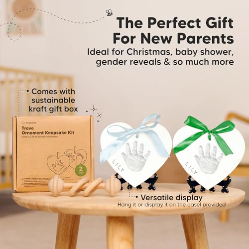 KeaBabies Baby Hand Footprint Kit - Quick Dry Ornament Kit for Newborns