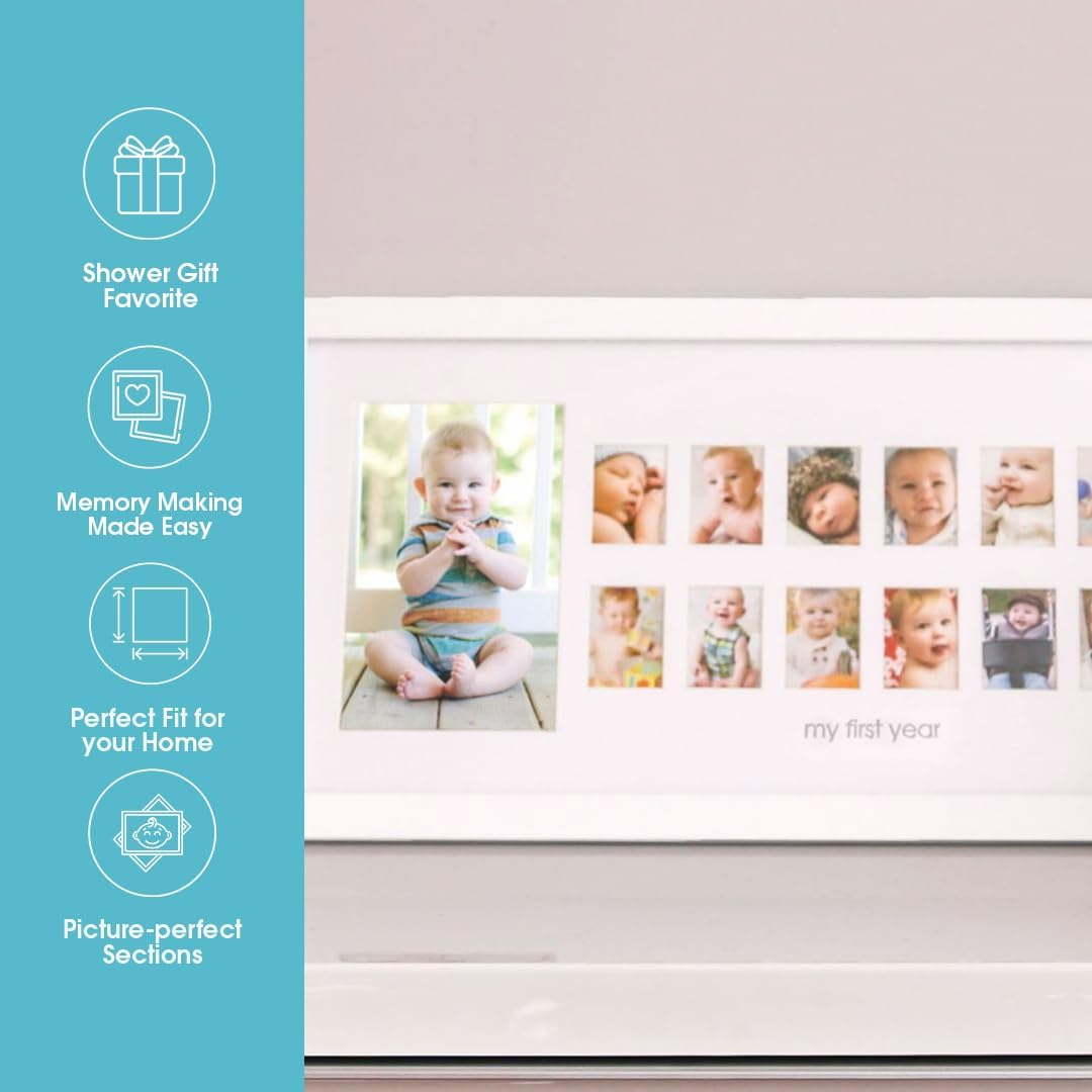Pearhead My First Year Photo Moments Frame 13 Inserts White