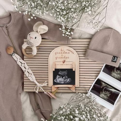 HONOCOOLS Baby Ultrasound Photo Frame - Pregnancy Reveal Keepsake for Grandparents