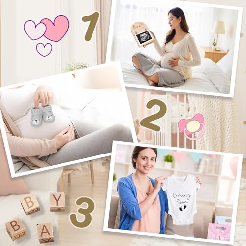 9 Pcs Pregnancy Announcement Set with Felt Letters Baby Keepsakes