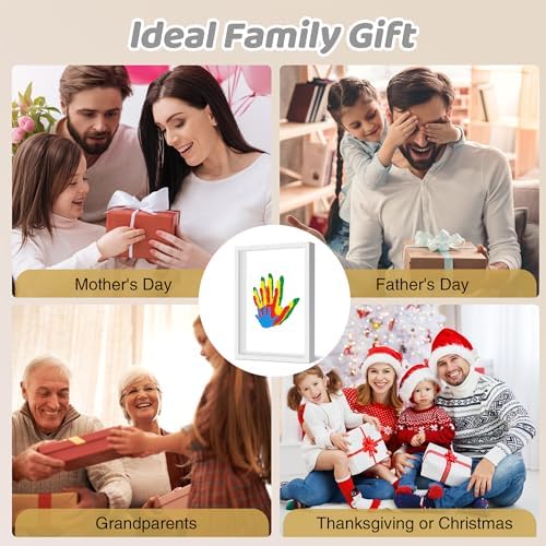 Omrhvi Family Handprint Kit with Frame and Paints