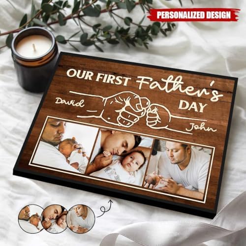Personalized Dad Photo Frame Wall Art for Father Day