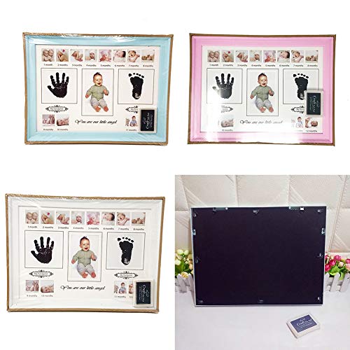 Magik Baby Handprint Footprint Keepsake Frame Blue