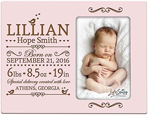 LifeSong Milestones New Baby Birth Announcement Frame