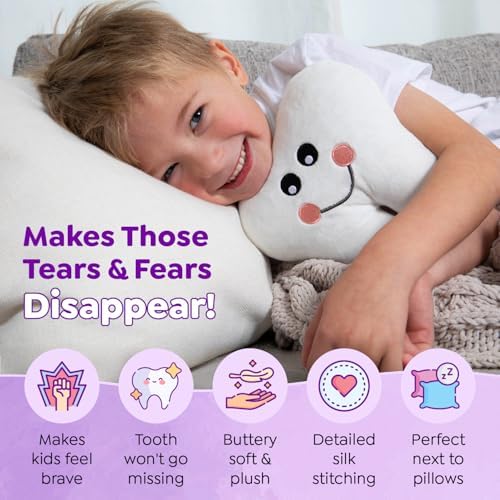 Bold N Tooth Fairy Pillow 75 Snuggly Plush with Sparkly Silver Envelope